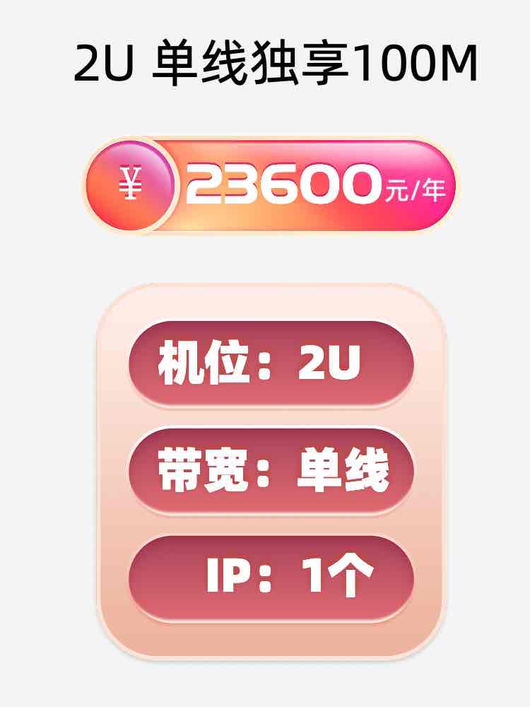 枣庄单线100M服务器托管价格