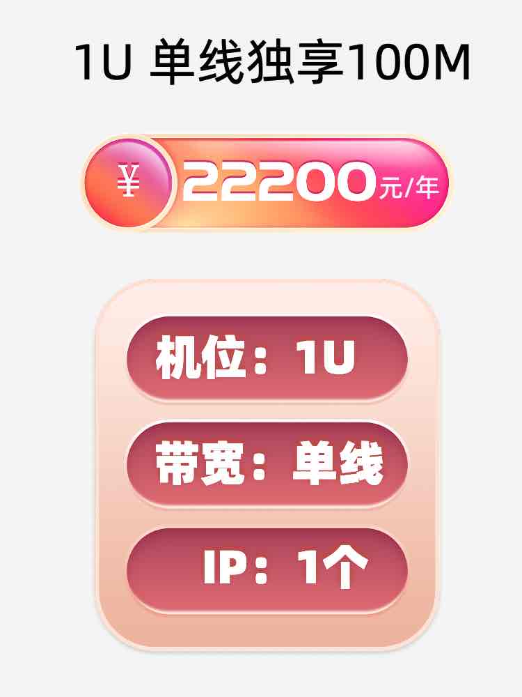 枣庄单线100M服务器托管价格
